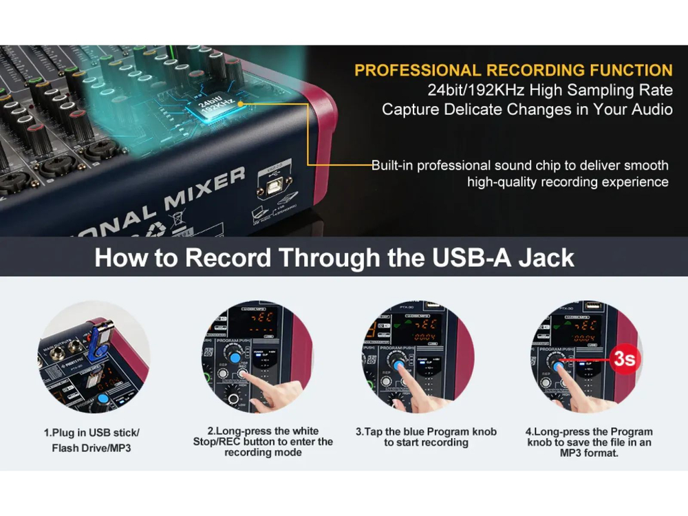 Аудиомикшер Phenyx Pro PTX-20 Black