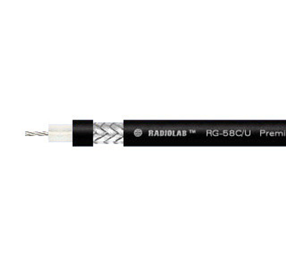 Коаксиальный кабель RADIOLAB RG-58C/U PVC (black)