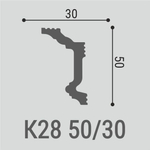 Карниз потолочный К28
