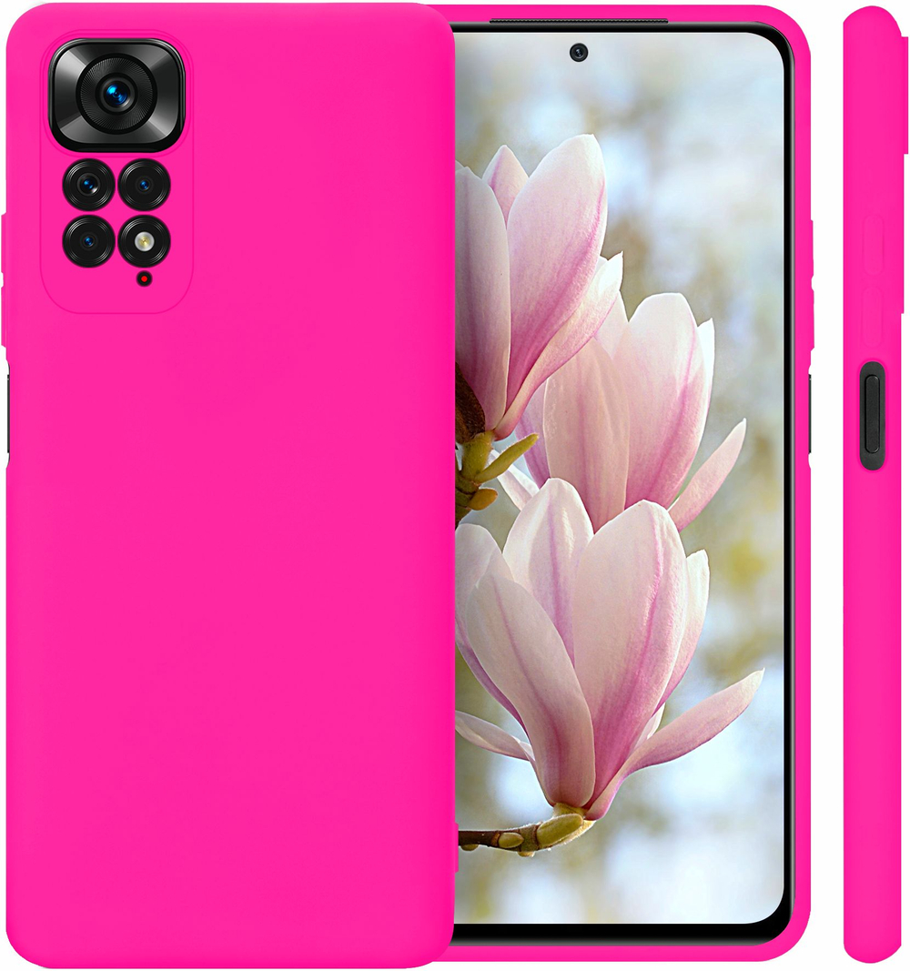 Мягкий Soft Touch чехол из силикона для XIAOMI REDMI NOTE 11 / 11S с бархатной подкладкой