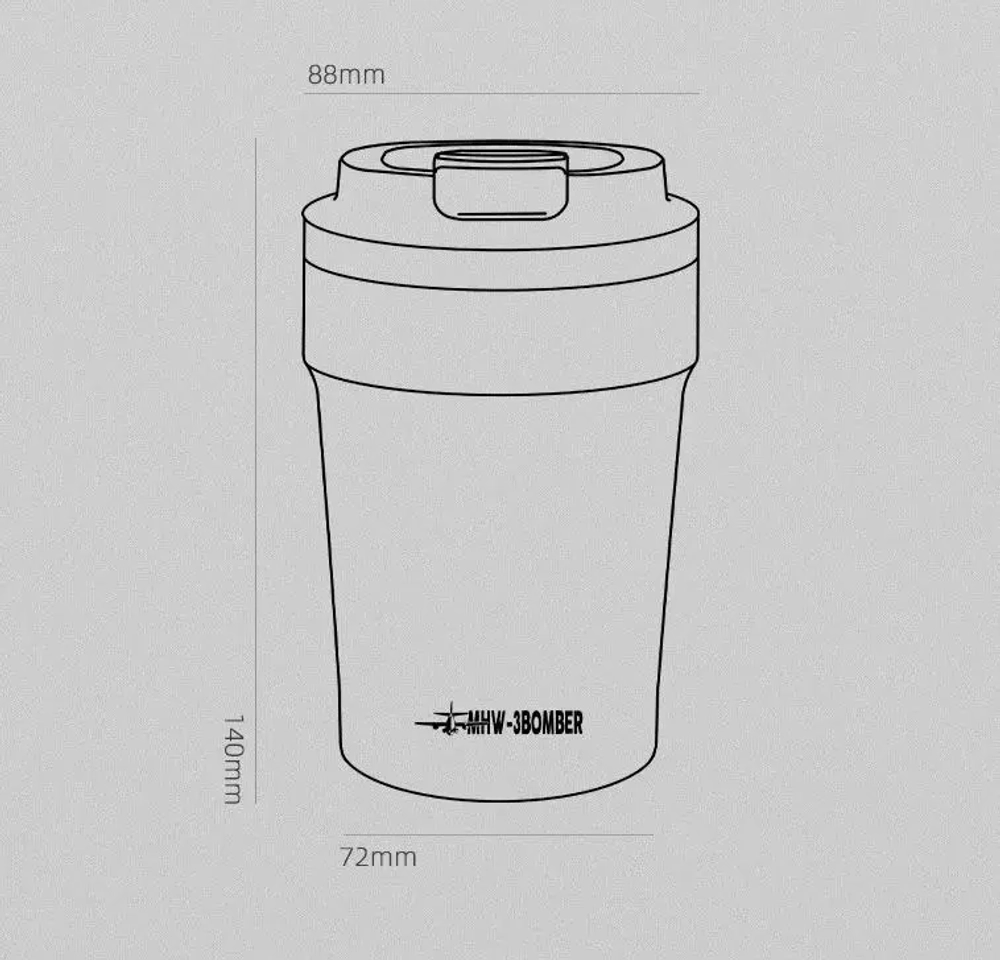 Термокружка MHW-3BOMBER Cooki Reusable Cup, 360 мл
