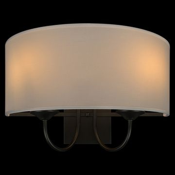 Настенный светильник 2*Е14 10416W BL чёрный/белый Balance LOFT IT
