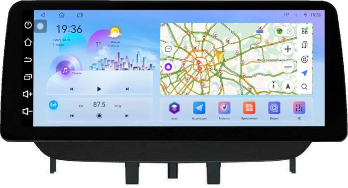 Магнитола для Renault Fluence / Megane 3 / 2008-2017 - FarCar монитор 12.3" 2K QLED на Android 14, Быстрая, CarPlay, 4G SIM-слот
