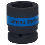 KING TONY (853538M) Головка торцевая ударная шестигранная 1", 38 мм