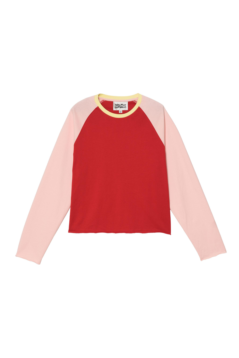 УКОРОЧЕННАЯ ФУТБОЛКА КОЛОР-БЛОК — ZARA
