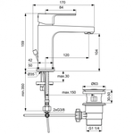 Смеситель Ideal Standard CERAFINE MODEL D BC491AA  для умывальника