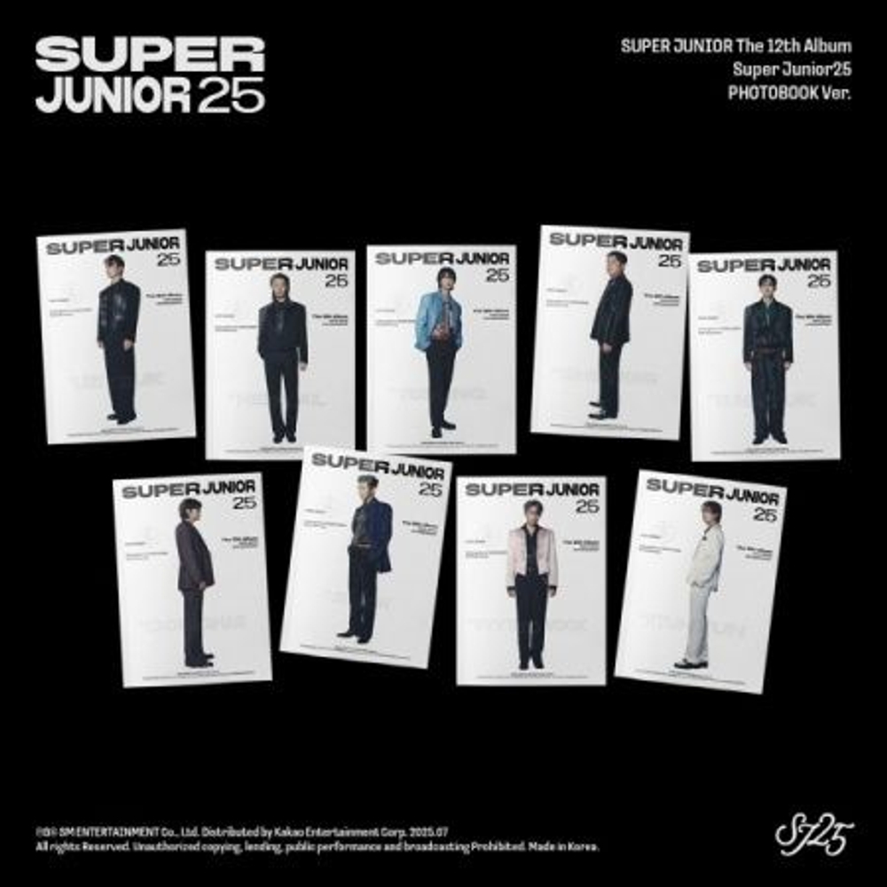 Альбом SUPER JUNIOR - SUPER JUNIOR25 12th Album PHOTOBOOK 9 Version SET