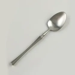 Ложка чайная 15 см матовая цвет серебро PVD 1920-Silvery P.L. [12]