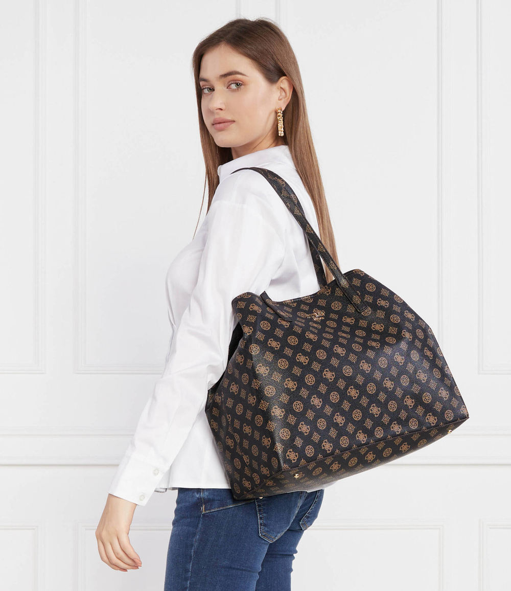 Сумка-шопер + поясная сумка Guess - коричневый(HWPQ69 95290)