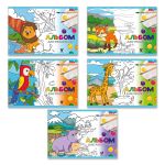 Альбом для рисования 100 г/м², A4 29х20.5 см, 12 л. на скобе, 10 шт, Зоопарк 000645, Светоч 12АЛСК4_1_3_9