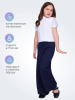 Блузка школьная для девочки с коротким рукавом