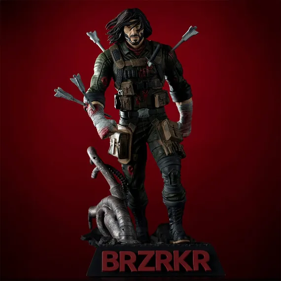 Коллекционная статуя BRZRKR (Берсерк) — Масштаб 1:10, Лимитированное издание МакФарлейн/ BRZRKR B 1:10th Scale Resin Statue Limited Edition McFarlane Toys