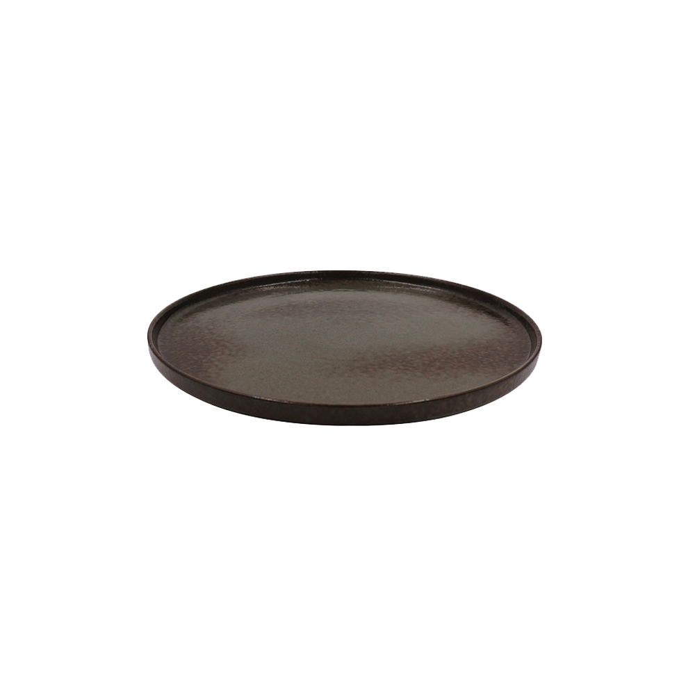 Тарелка 24.5см Roomers Umberto dark grey L9404-Granite