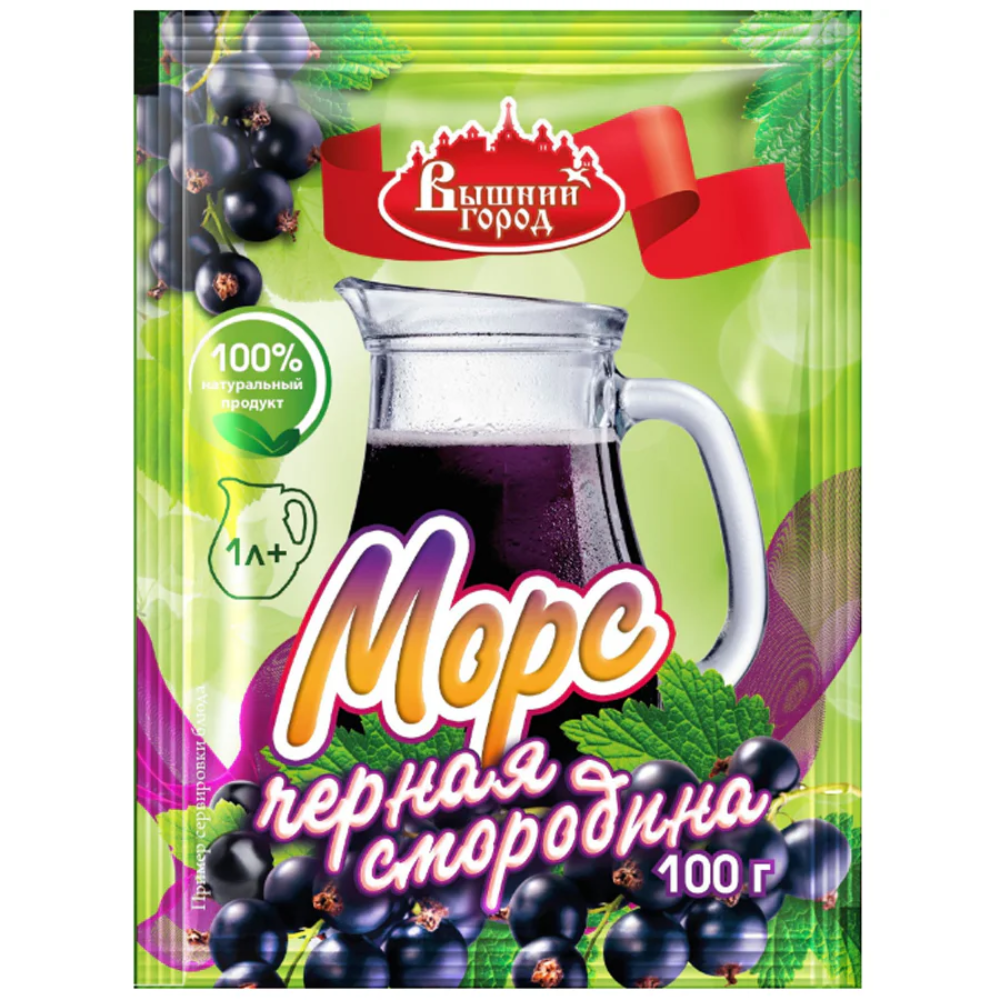 Морс из черной смородины Вышний город 100 гр