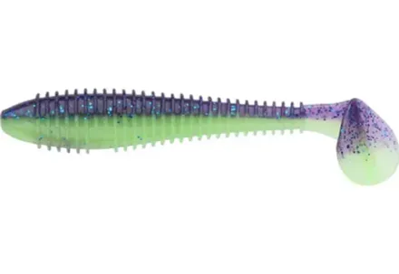 Приманка силиконовая Keitech Swing Impact FAT 4.8" PAL #06 Violet Lime Belly