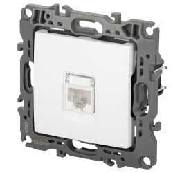 Розетка ЭРА Серия 12 12-3107-01М информационная RJ45 белый матовый | Эра 12