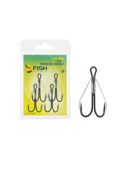 Крючок рыболовный Двойной Незацепляйка Weedless Double 12002 №2/0