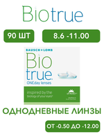 Однодневные контактные линзы Biotrue ONEday (уп. 90 линз)