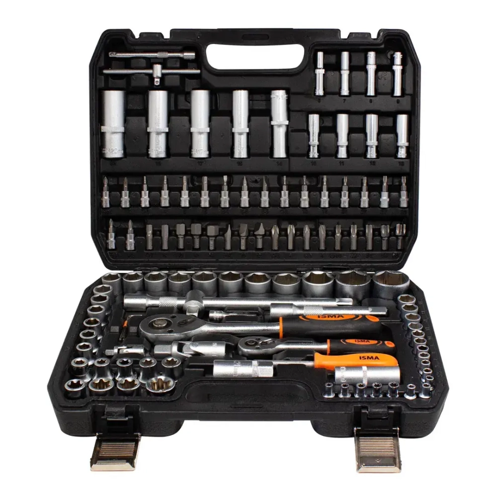Набор инструментов 108пр.1/4''1/2''(6гр.)(4-32мм) ISMA ISMA-41082-5