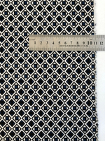 Плательная принт, геометрия синий/белый/черный BAVARIA