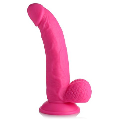 Розовый фаллоимитатор на присоске 7.5 Dildo with Balls - 21,5 см. (Цвет: розовый)