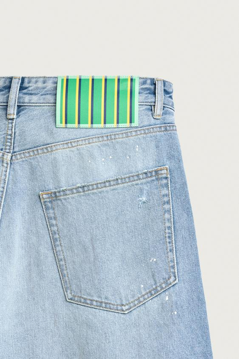 ZARA ДЖИНСЫ BAGGY С РАЗРЕЗАМИ, СИНИЙ