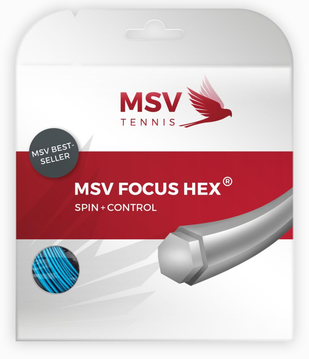 Теннисные струны MSV Focus Hex (12 m) - sky blue