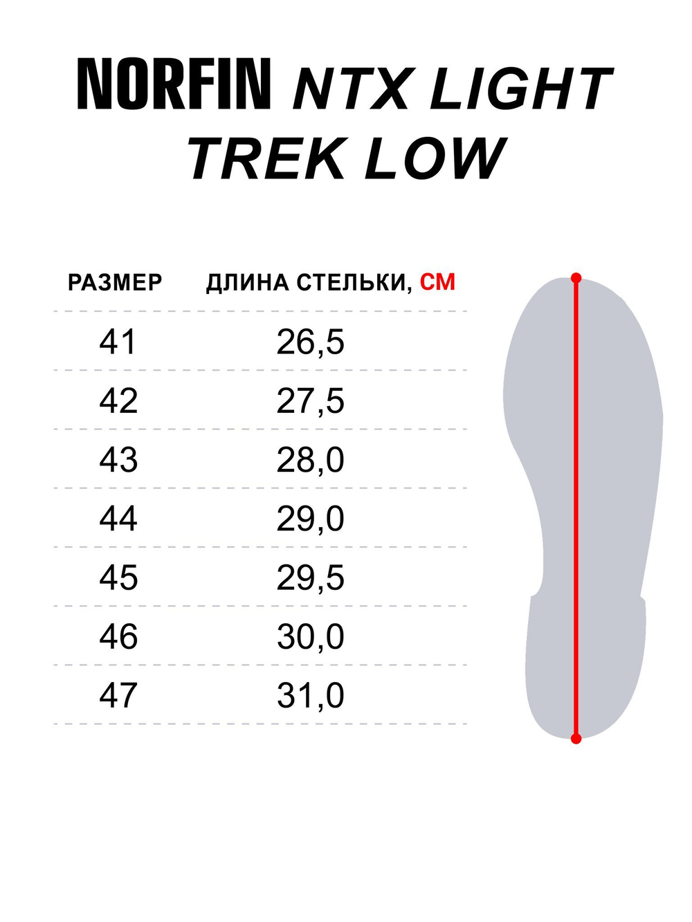 Ботинки Norfin Ntx LIGHT TREK LOW р.40