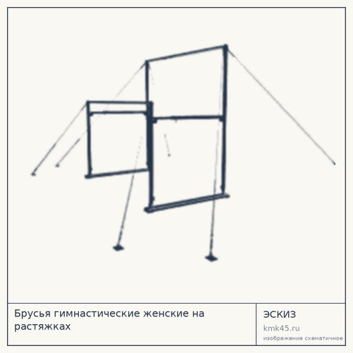 Брусья гимнастические женские на растяжках