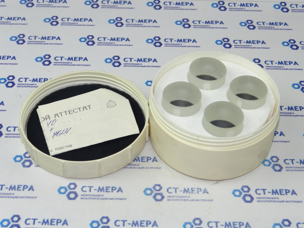 Пластины стеклянные плоскопараллельные ПМ-40 №1 (40,00- 40,12- 40,25- 40,37) 4 шт., ГОСТ 1121-75