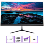 Монитор Mastero 21.5'' SE2223H, FHD, VA, 75Гц, чёрный, 8-bit, 4мс, 4000:1, 200 Кд/м2, VESA:75x75, VGA, HDMI