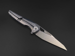 Складной нож Magpie M390 CrystalTi black DLC stonewash