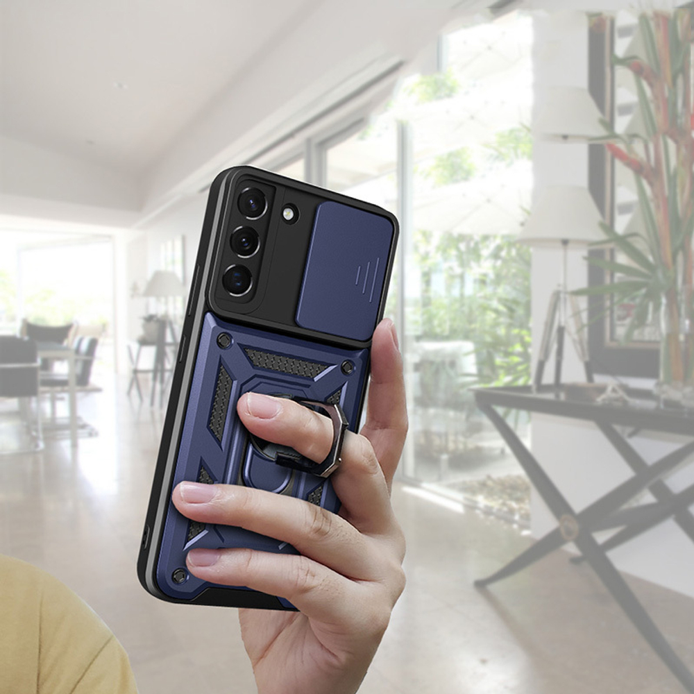 Чехол с кольцом Bumper Case для Samsung Galaxy S22