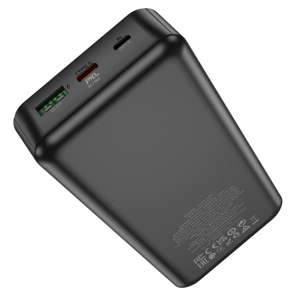 Powerbank Hoco J102A 20000mAh 1USB/1USB-C/1Micro черный