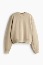 Хлопковый свитшот с V-вставкой - H&M
