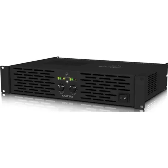 Behringer KM750 - усилитель мощности, 2х200 Вт/8 Ом, 2х400 Вт/4 Ом, 750 Вт/8 Ом (мост)
