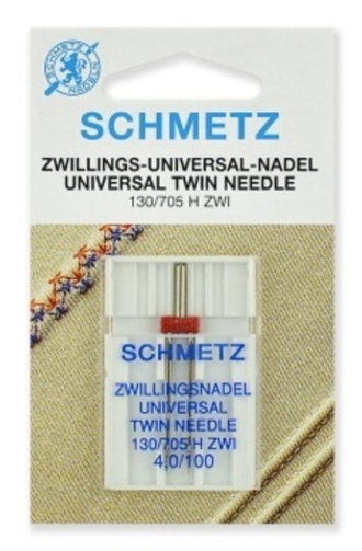 Иглы 23 Schmetz универсальные двойные 130/705H ZWI № 100/4.0 1шт