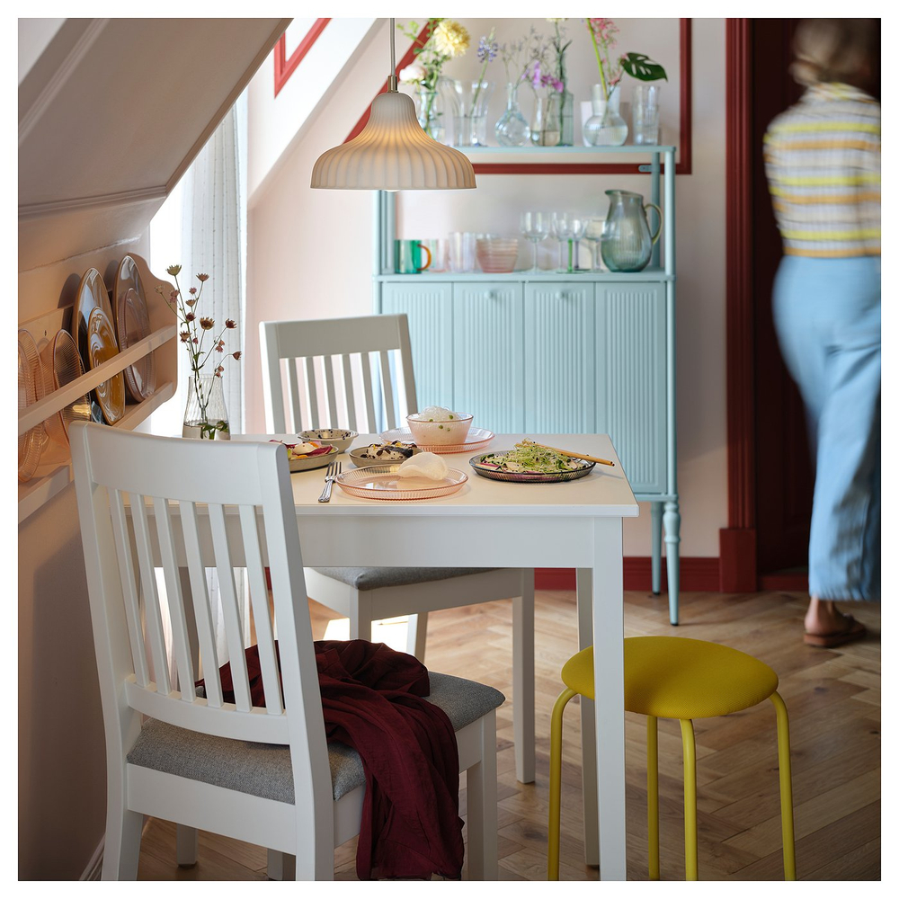 IKEA SKIVTOFS  (ИКЕА СКИВТОФС)  -  Подвесной светильник - кремовый/керамика 24 см