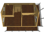 Каркас дома 10.5 x 13 м