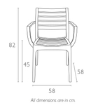 Кресло пластиковое Siesta Contract Artemis, черный