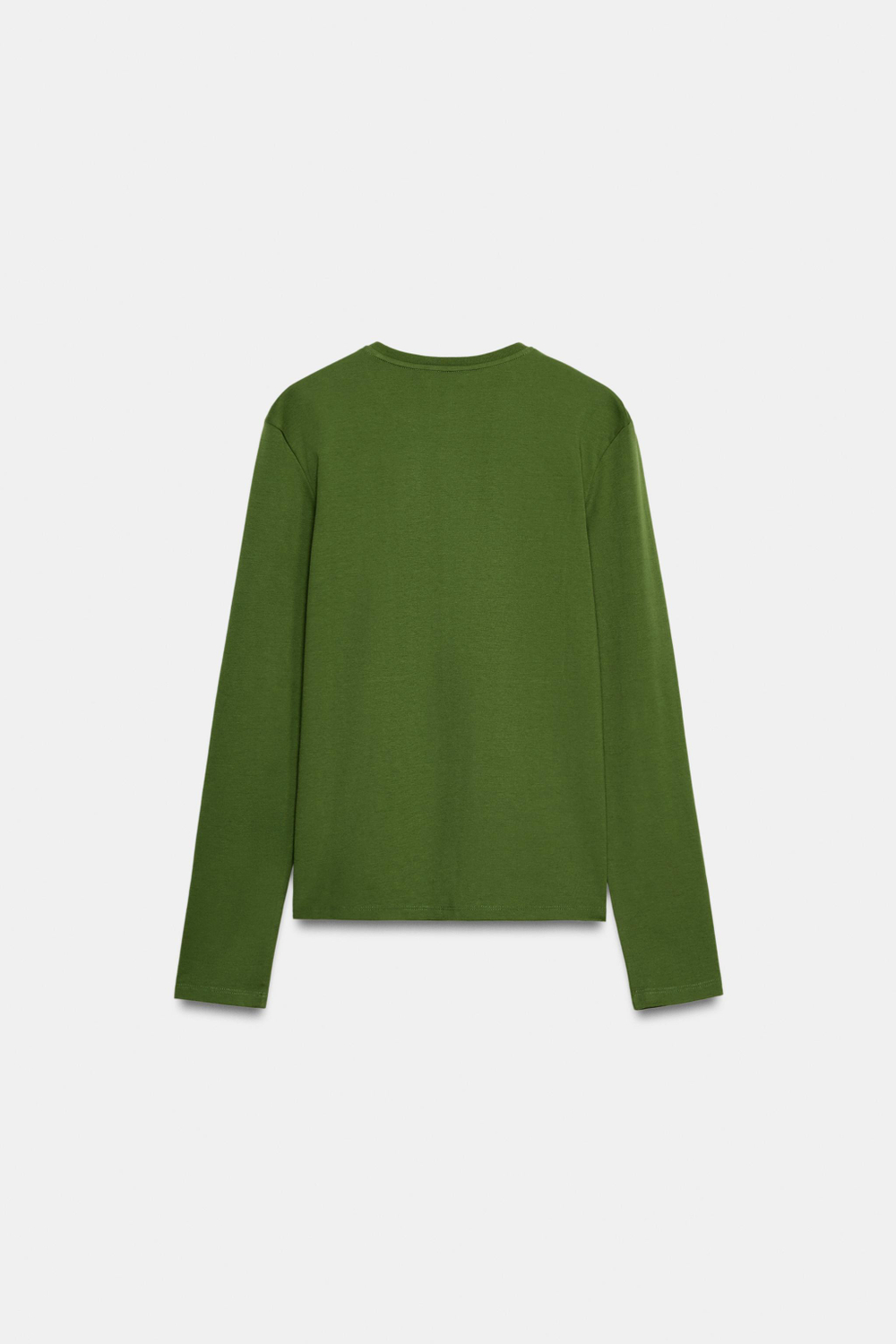 ФУТБОЛКА INTERLOCK С ДЛИННЫМИ РУКАВАМИ — ZARA