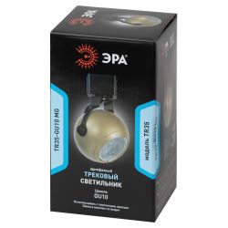 Трековый светильник однофазный ЭРА TR35-GU10 MG под лампу GU10 матовое золото | Однофазные светильники под лампу