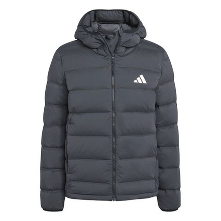 Мужская теннисная куртка Adidas Helionic Stretch Hooded Down - black