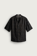 ПОЛУПРОЗРАЧНАЯ РУБАШКА JACQUARD В КЛЕТКУ — ZARA