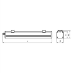 Светильник LED ДСП49-50-303 Blade 840 1448х72х72мм Прозрачный "С1" АСТЗ 1167450303