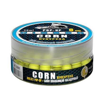 Бойлы насад. плав. Sonik Baits 8мм CORN MICRON Fluo Pop-ups 50мл