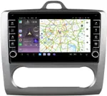 Магнитола для Ford Focus II 2004-2011 (климат) - Kuberg OL-9201-A (кнопки и крутилки) Android 13, Быстрая, CarPlay, 4G SIM-слот