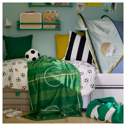 IKEA SPORTSLIG  (ИКЕА СПОРТСЛИГ)  -  Полотенце банное - зелёное/футбольное поле 100x150 см