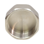 Заглушка латунь никель Ду 15 (1/2") ВР VALFEX VF.590.N.012