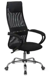 Кресло эргономичное Бюрократ CH-B601SL черный TW-01 3C11 сетка/ткань крестов. металл хром